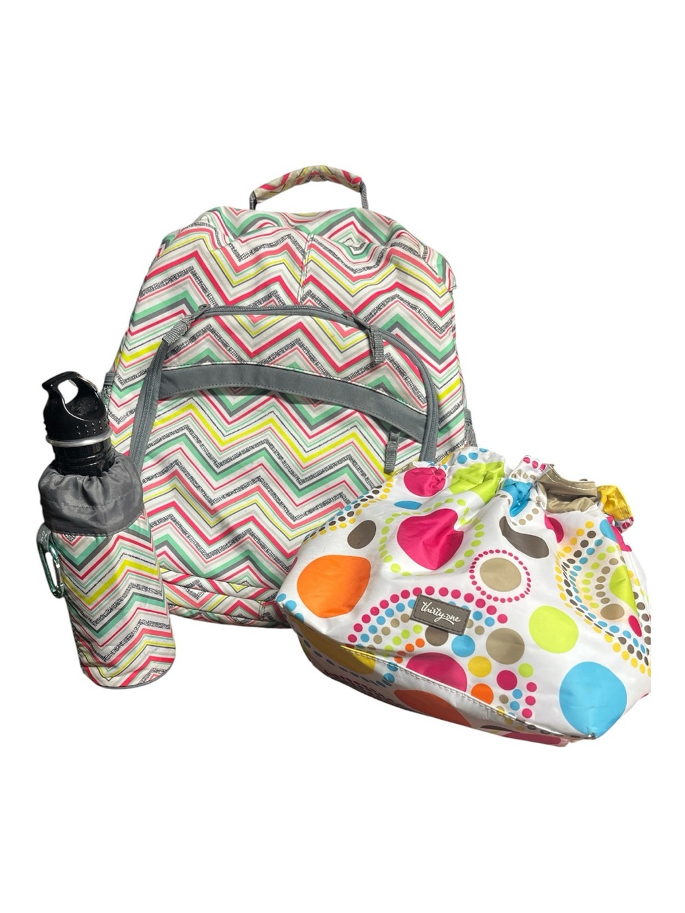 THIRTY-ONE Lot Party Punch Sling Bag Lunch Tote bottle sleeve